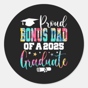 Senior 2025 Proud Bonus-dad von einer Cl von 2025 Runder Aufkleber