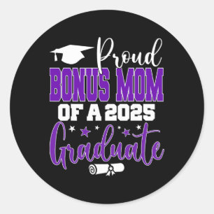 Senior 2025 Proud Bonus-Mutter mit einer Cl of 202 Runder Aufkleber