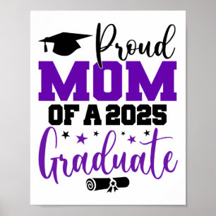 Senior 2025 Proud-Mama einer Cl von 2025 Graduate Poster