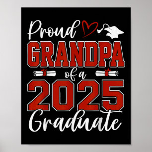 Senior 2025 Proud Opa mit einer Cl von 2025 Gradua Poster