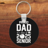 Senior 2025 Proud Vater einer Cl von 2025 Bowling Schlüsselanhänger (Vorderseite)