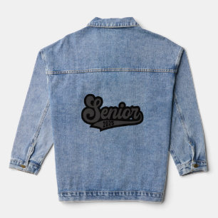 Senior 2025 School Abschluss Blackout Jeansjacke