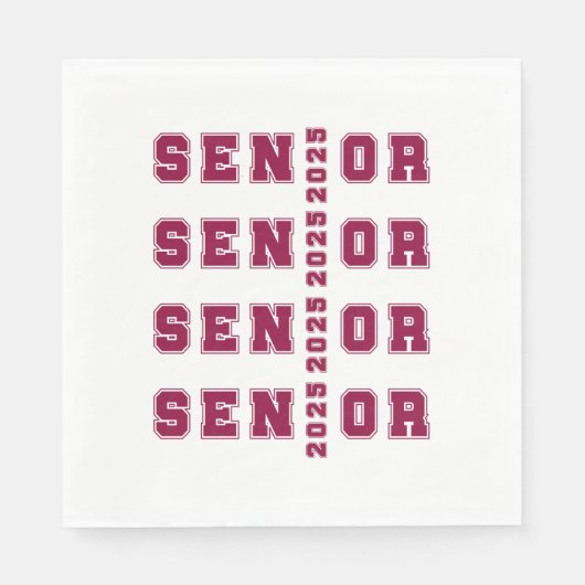 Senior 2025 serviette (Vorderseite)