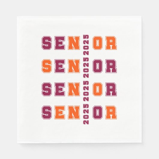 Senior 2025 serviette (Vorderseite)