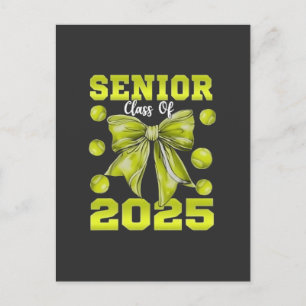 Senior 2025 Softball Graduate Graduate Sport Feiertagspostkarte