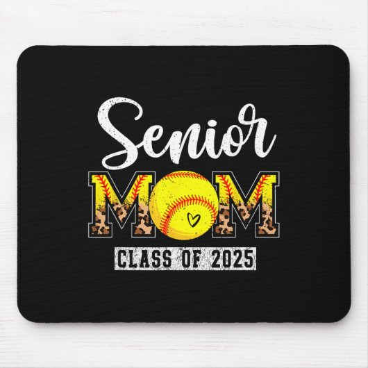 Senior 2025 Softll Mama Senior Mama 2025 Leopard S Mousepad (Vorne)