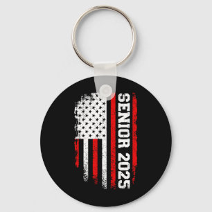 Senior 2025 US Flag Uni High School Abschluss Schlüsselanhänger