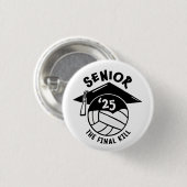 Senior 2025 Volleyball-Abschluss Button (Vorne & Hinten)