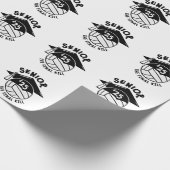 Senior 2025 Volleyball-Abschluss Geschenkpapier (Ecke)