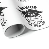 Senior 2025 Volleyball-Abschluss Geschenkpapier (Rolleneckpunkt)