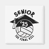 Senior 2025 Volleyball-Abschluss Magnet (Vorne)