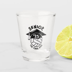 Senior 2025 Volleyball-Abschluss Schnapsglas