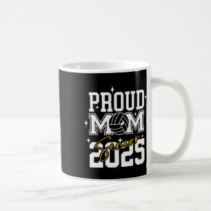 Senior 2025 Volleyball Mama High School Abschluss Kaffeetasse