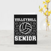 Senior 2025 Volleyball Mama High School Abschluss Karte (Gelbe Blume)