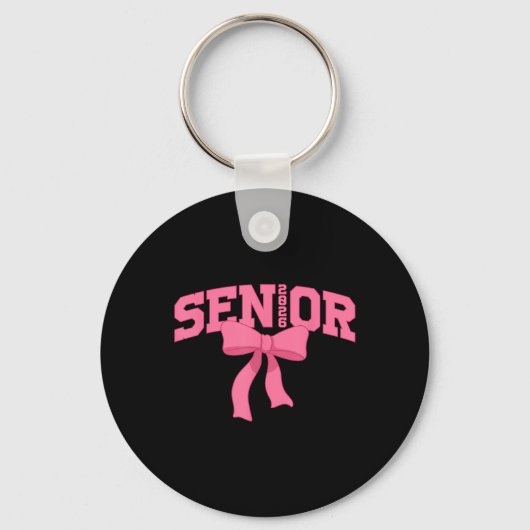Senior 2026 Abschluss Coquette Cl von 2026 zurück  Schlüsselanhänger (Vorderseite)