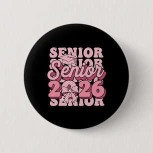 Senior 2026 Abschlussjahrgang 2026 Coquette Rosa S Button