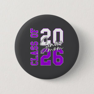 Senior 2026 Abschlussklasse 2026 Lila Abschluss 20 Button