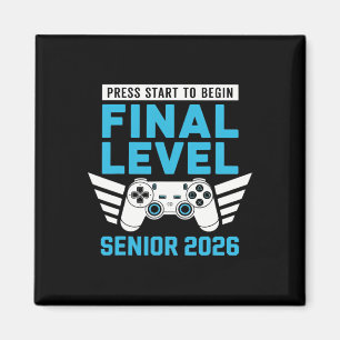 Senior 2026 Abschlussklasse 2026 Senior Gamer Vide Magnet
