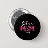 Senior 2026 Abschlussklasse 2026 Senior-Mutter Vol Button (Vorne & Hinten)