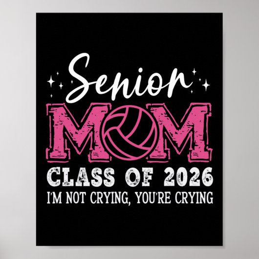 Senior 2026 Abschlussklasse 2026 Senior-Mutter Vol Poster (Vorne)