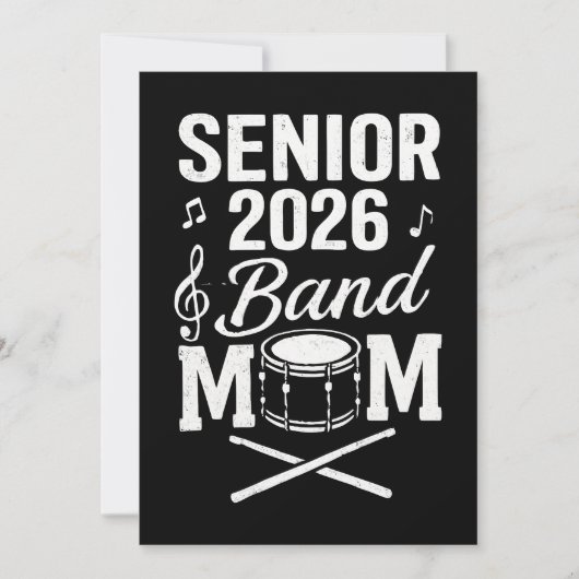 Senior 2026 Band-Mama Einladung (Vorderseite)