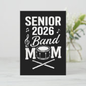 Senior 2026 Band-Mama Einladung (Stehend Vorderseite)