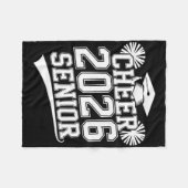 Senior 2026 Cheer-Team-Mama Abitur Fleecedecke (Vorderseite (Horizontal))