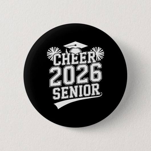 Senior 2026 Cheer Team Mom Abitur  Button (Vorderseite)