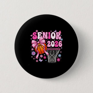 Senior 2026 class of 2026 basketball coquette bow button