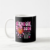 Senior 2026 class of 2026 basketball coquette bow kaffeetasse (Links)