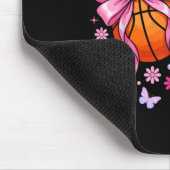 Senior 2026 class of 2026 basketball coquette bow mousepad (Ecke)