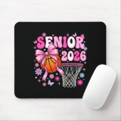 Senior 2026 class of 2026 basketball coquette bow mousepad (Mit Mouse)