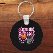 Senior 2026 class of 2026 basketball coquette bow schlüsselanhänger (Vorderseite)