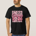 Senior 2026 Class of 2026 Coquette Pink Bow Gradua T-Shirt<br><div class="desc">Senior 2026 Class of 2026 Coquette Pink Bow Graduation 2026</div>