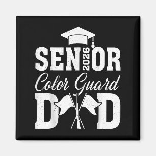 Senior 2026 Color Guard Vater Flagge Team Vater Ab Magnet