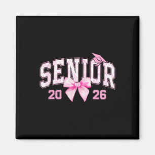 Senior 2026 Coquette Rosa Schleife Mädchen Cl Von  Magnet