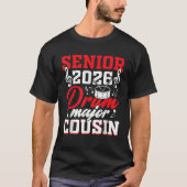 Senior 2026 drum major cousin graduation matching T-Shirt (Vorderseite)