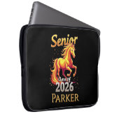 Senior 2026 Fire Horse Chinese Zodiac Personalized Laptopschutzhülle (Vorne Rechts)