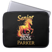 Senior 2026 Fire Horse Chinese Zodiac Personalized Laptopschutzhülle (Vorderseite)