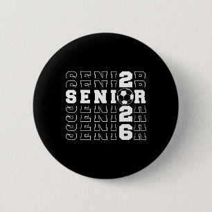 Senior 2026 Fußball Abiturienten Schule Abschluss Button