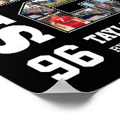 Senior 2026 Fußball-Team-Foto-Collage Poster (Ecke)