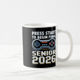 Senior 2026 Gamer-Modus An Drück Start Finallevel Kaffeetasse