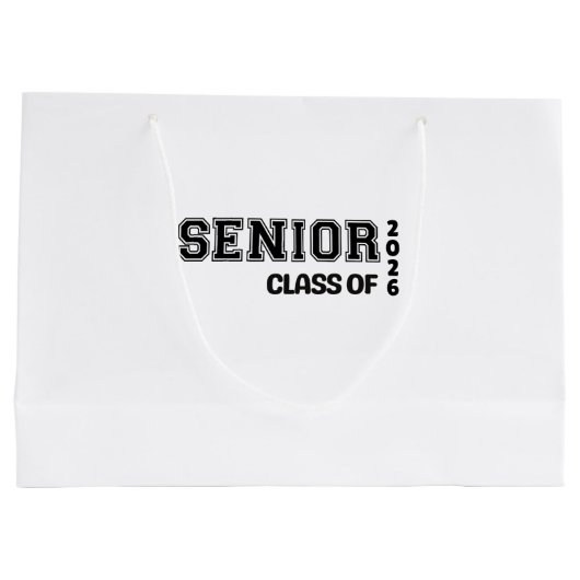 Senior 2026 Gift Bag Große Geschenktüte (Rückseite)