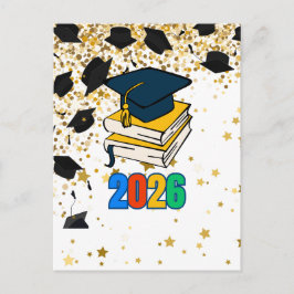 Senior 2026 Graduation Graphic - Educational  Feiertagspostkarte