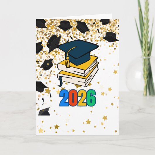 Senior 2026 Graduation Graphic - Educational Karte (Vorderseite)