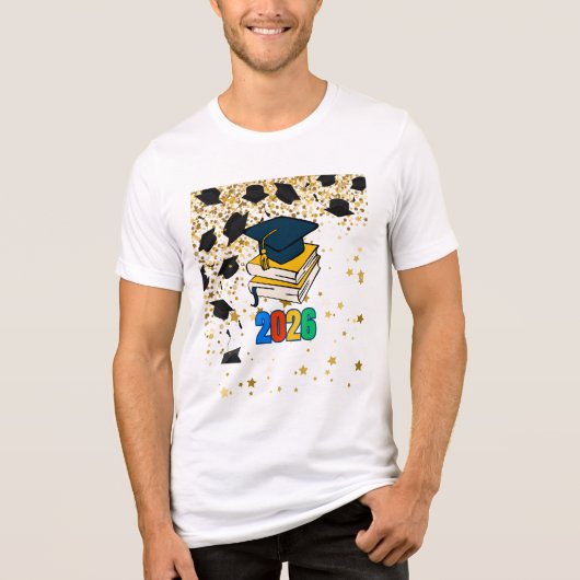 Senior 2026 Graduation Graphic - Educational  Tri-Blend Shirt (Vorderseite)