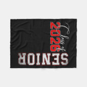 Senior 2026 Graduation My Last First Day Of Cl Of  Fleecedecke (Vorderseite (Horizontal))