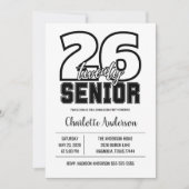 Senior 2026 Graduation Photo Einladung (Vorderseite)