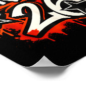 Senior 2026 Graffiti Drip Style Graduation Graphic Poster (Ecke)