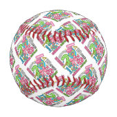 Senior 2026 Groovy Baseball Erinnerungsstück (Vorderseite)